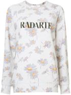 Rodarte - Floral Radarte Sweatshirt - Women - Polyester/spandex/elastane - Xs, Pink/purple, Polyester/spandex/elastane