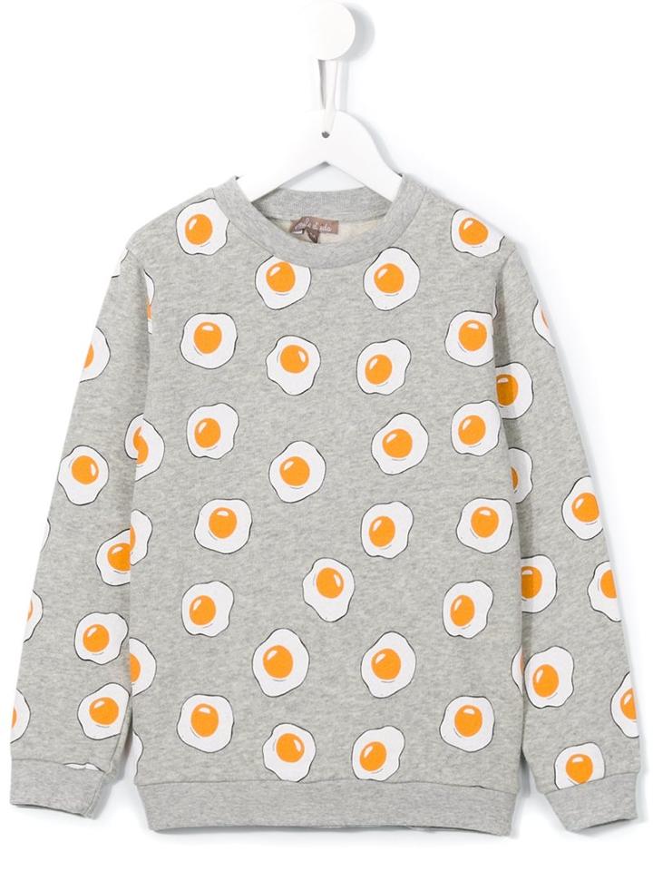 Emile Et Ida Fried Eggs Print Sweatshirt