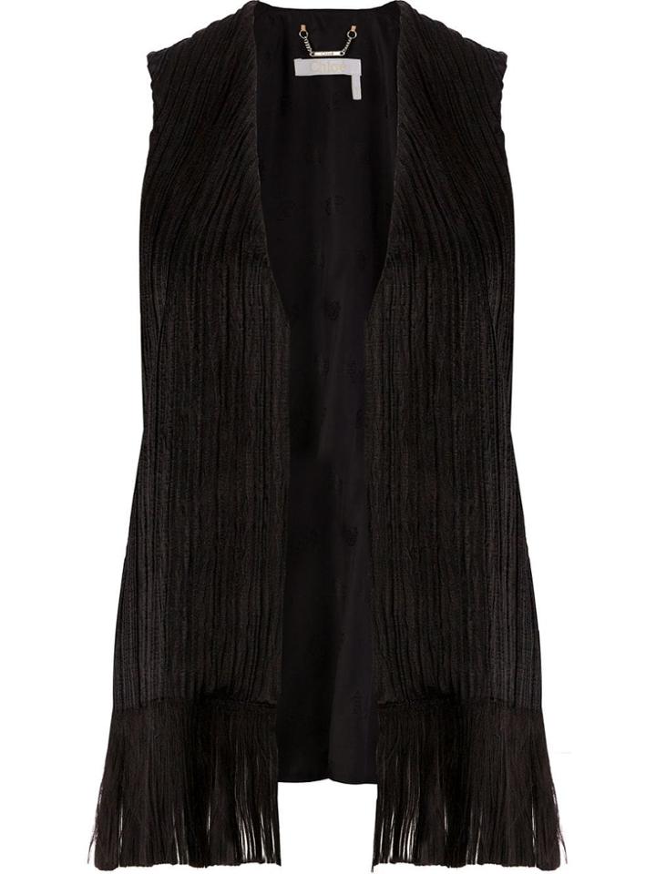 Chloé Tassel Waistcoat - Black
