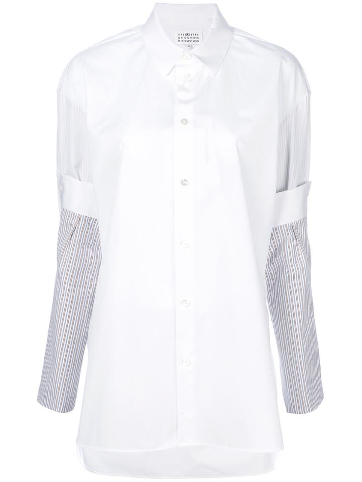 Maison Margiela Contrast Sleeve Shirt - White