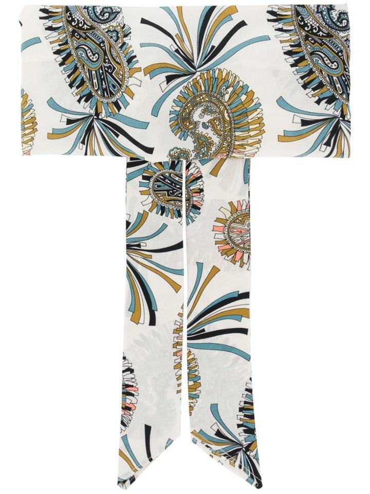 Etro Paisley Print Headband - Neutrals