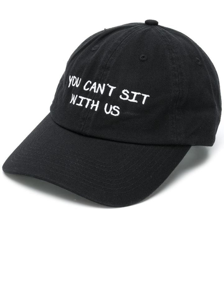 Nasaseasons You Can't Sit With Us Embroidered Cap - Black