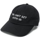 Nasaseasons You Can't Sit With Us Embroidered Cap - Black