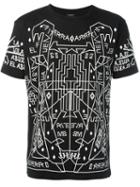 Marcelo Burlon County Of Milan Geometric Print T-shirt, Men's, Size: Xs, Black, Cotton