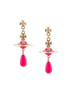 Vivienne Westwood Neon Pearl Earrings - Pink