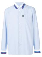 Kenzo Striped-trim Shirt - Blue