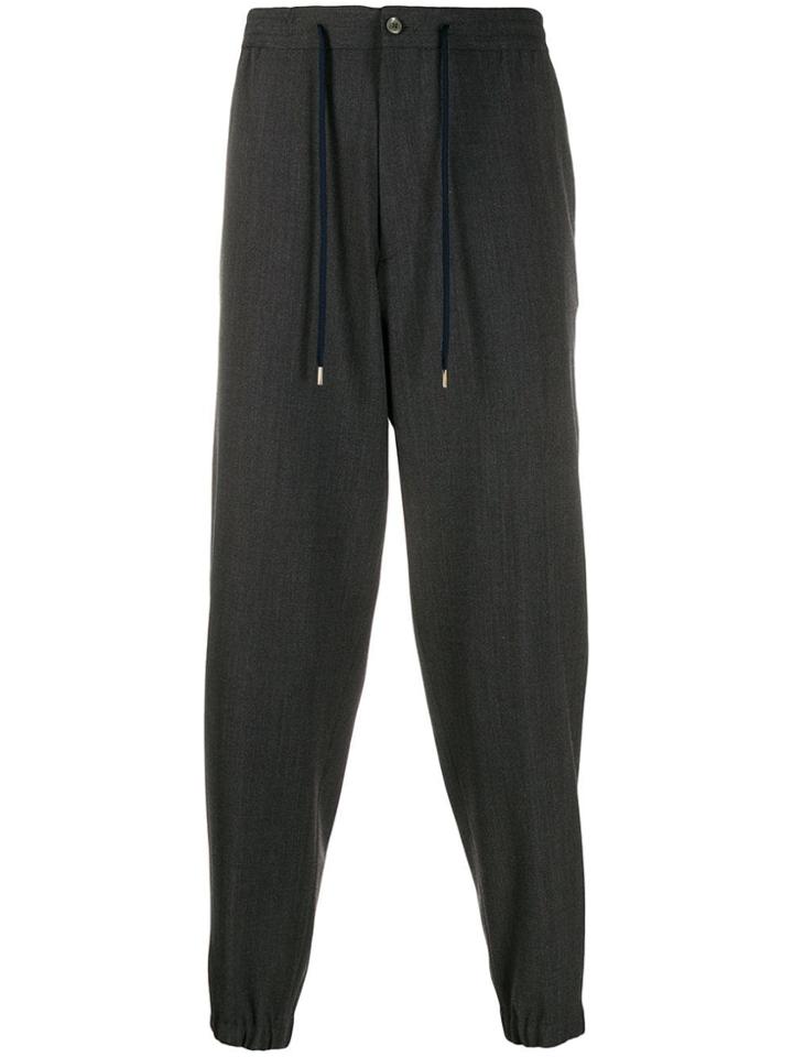 Pt01 Cropped Tapered Trousers - Grey