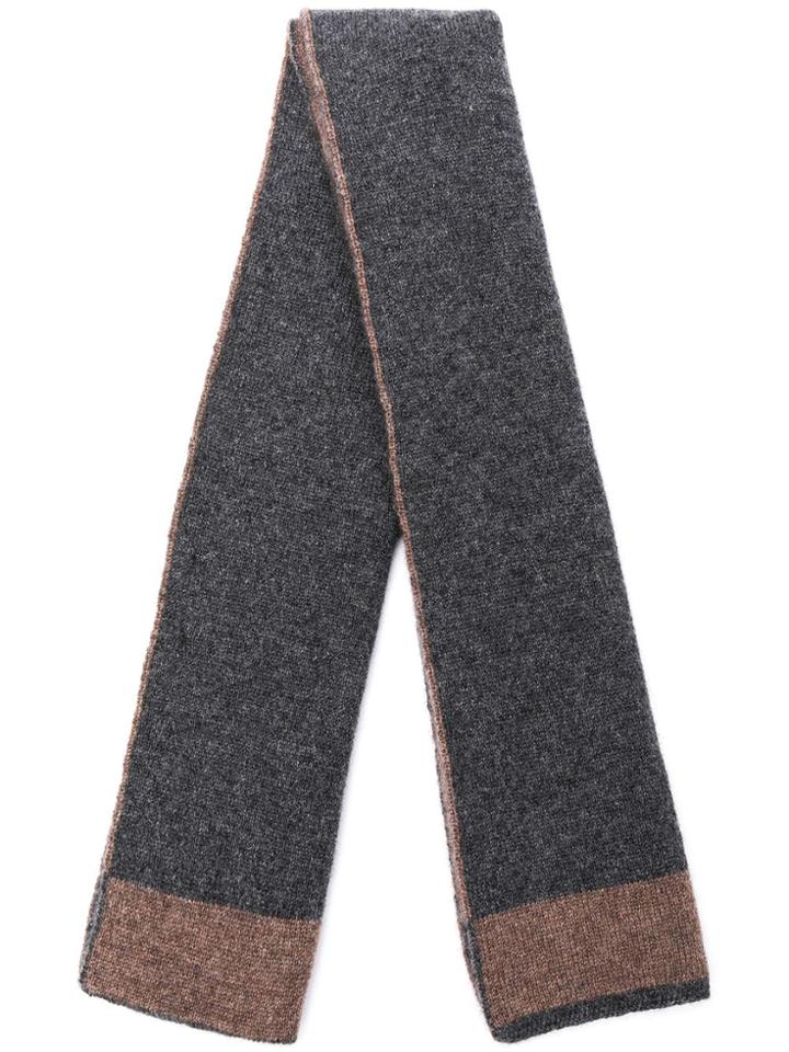 Dell'oglio Contrast Edege Scarf - Blue