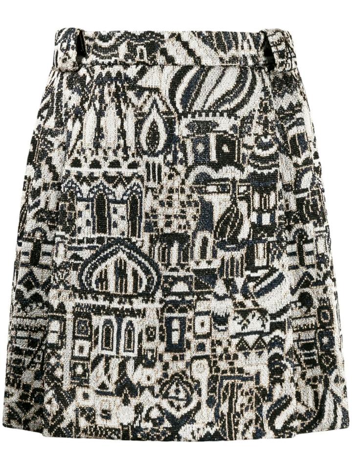 Missoni Embroidered Knit Skirt - Neutrals