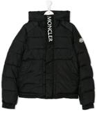 Moncler Kids Teen Funnel Neck Padded Jacket - Black