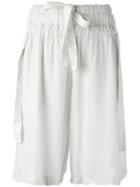 Lost & Found Rooms Knee-length Shorts, Women's, Size: Large, White, Cotton
