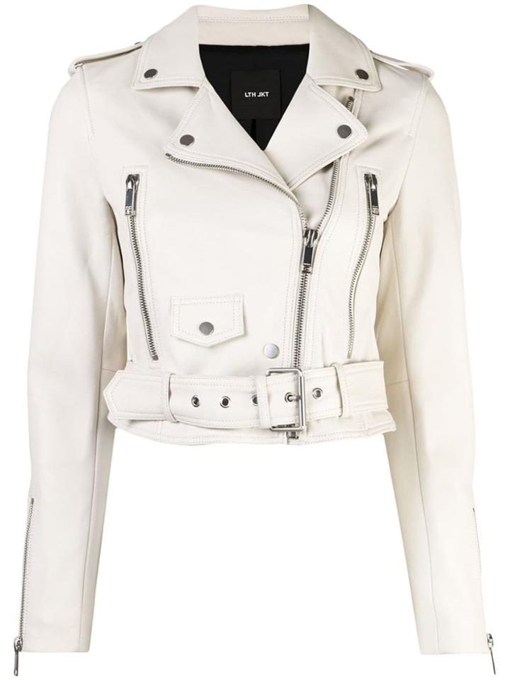 Lth Jkt Mya Biker Jacket - White