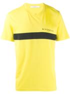 Givenchy Front Stripe Print T-shirt - Yellow