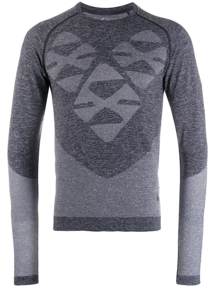 Kiko Kostadinov Geometric Slim Jumper - Grey