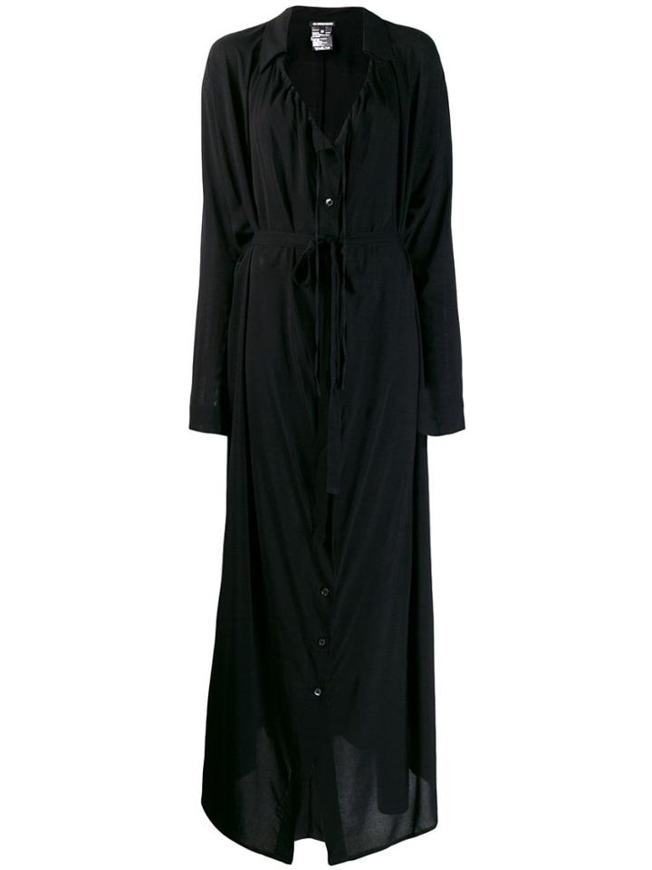 Ann Demeulemeester Maxi Shirt Dress - Black