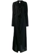 Ann Demeulemeester Maxi Shirt Dress - Black