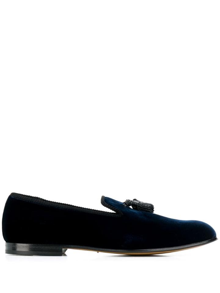 Tom Ford Tassel Loafer Shoes - Blue