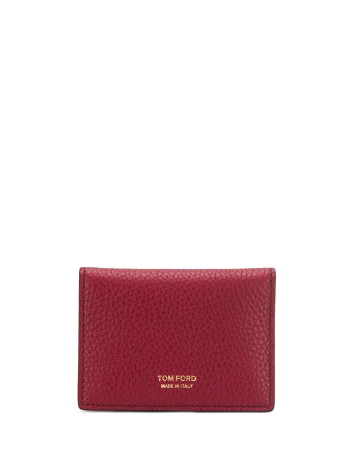 Tom Ford Logo Card Holder - Red