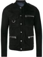 Lanvin Press Stud Leather Jacket - Black