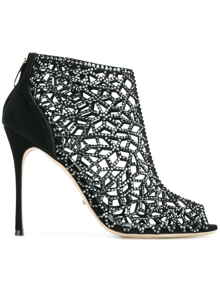 Sergio Rossi Laser Cut Sandals