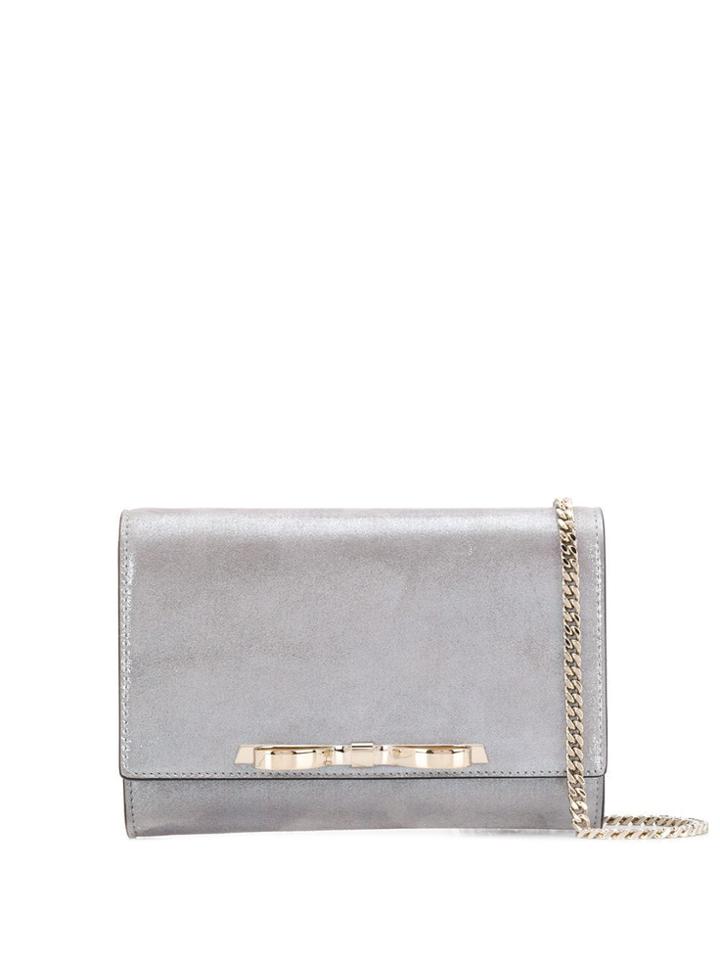 Red Valentino Red(v) Bow Cross Body Bag - Grey