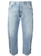 Mm6 Maison Margiela Cropped Jeans, Women's, Size: 44, Blue, Cotton