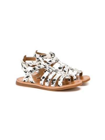 Pom D Api Plagette Sandals, Girl's, Size: 33, White