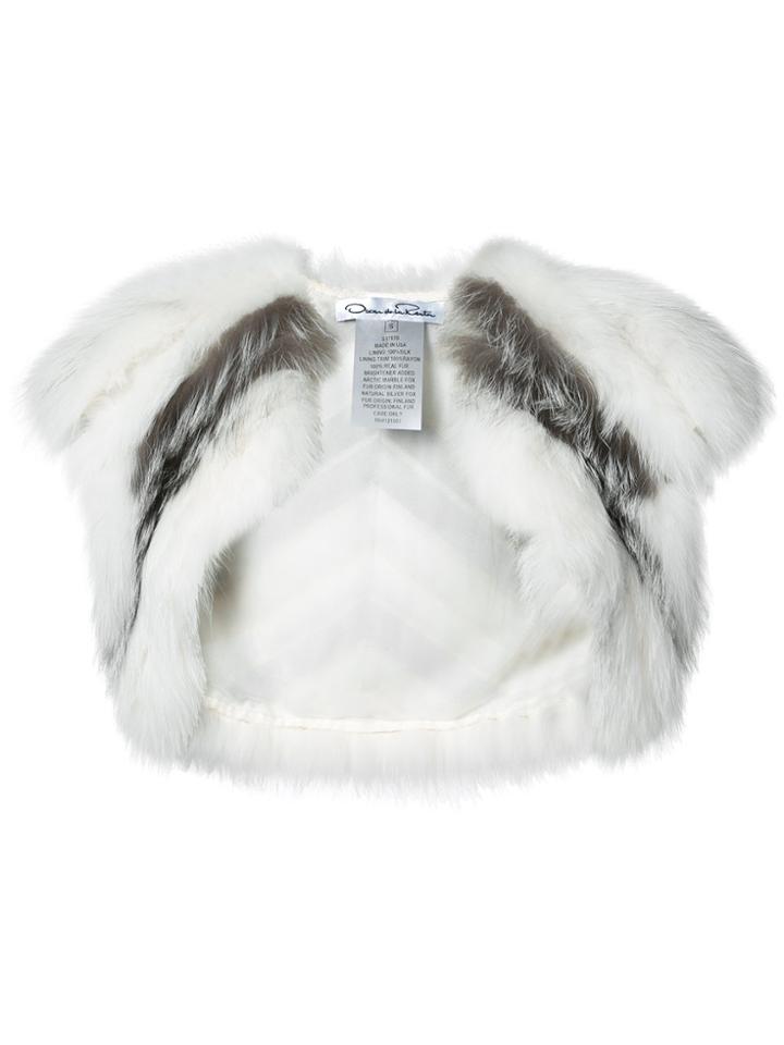 Oscar De La Renta Open Bolero - White