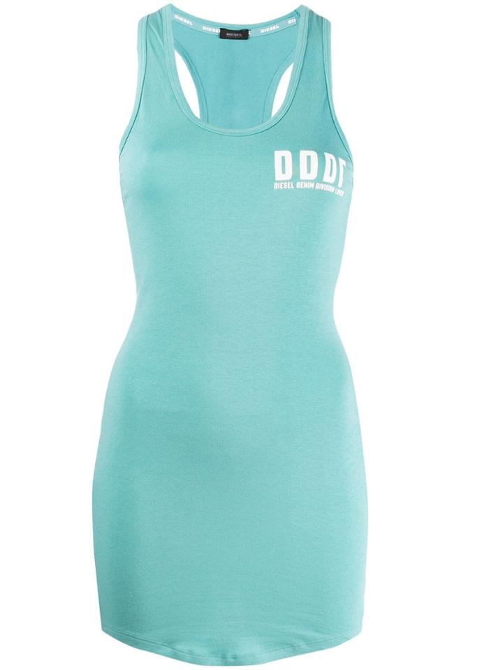 Diesel Long-line Vest Top - Blue
