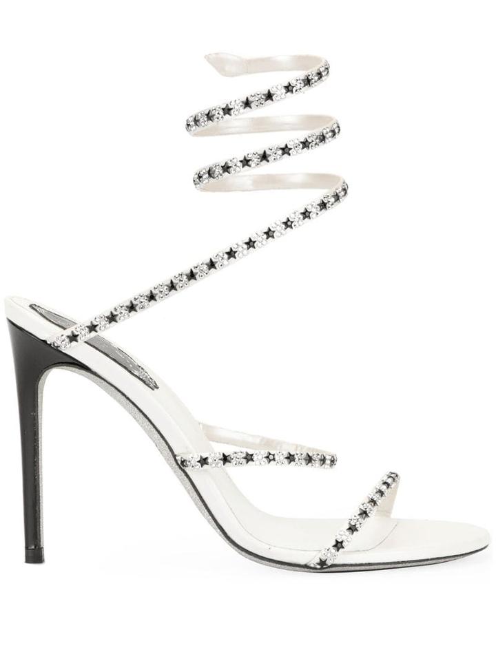 René Caovilla Cleo Stelina Sandals - White