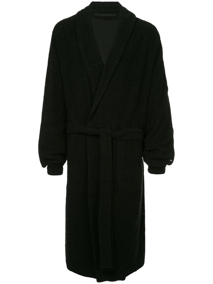 Julius Belted Long Cardigan - Black