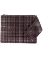 Christopher Kane Crystal Mesh Clutch - Black