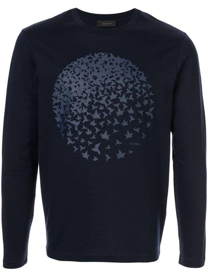 D'urban Print Long Sleeve T-shirt - Blue