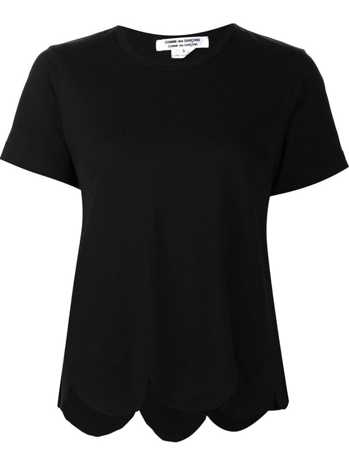 Comme Des Garçons Comme Des Garçons Scalloped Hem Top