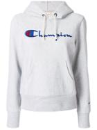 Champion Hooded Logo Sweatshirt - Grey