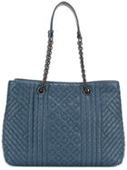 Bottega Veneta Shopper Intrecciato Tote - Blue