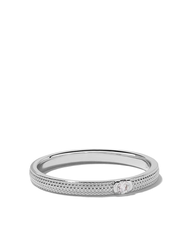 De Beers 18kt White Gold Azulea One Diamond Band - Unavailable