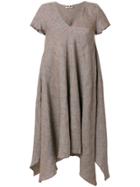 Hache Short-sleeve Flared Midi Dress - Unavailable