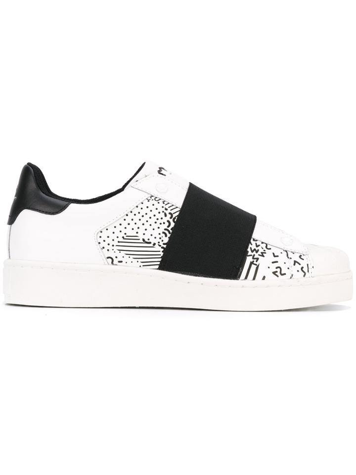 Moa Master Of Arts Multi-print Slip-on Sneakers - White