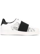 Moa Master Of Arts Multi-print Slip-on Sneakers - White