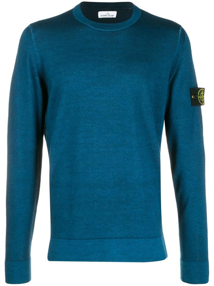 Stone Island Slim-fit Sweater - Blue
