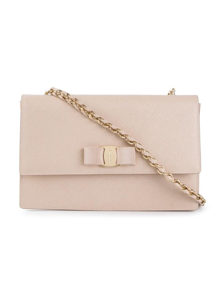 Salvatore Ferragamo Vara Crossbody Bag - Nude & Neutrals