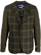 Junya Watanabe Man Check Front Blazer - Green