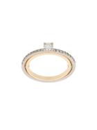 Charlotte Chesnais 18kt Gold Elipse Solitaire Diamond Ring