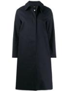 Mackintosh Dunkeld Navy Bonded Cotton 3/4 Coat Lr-1001d - Blue