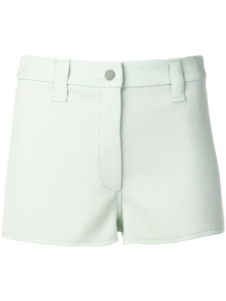 Courrèges High Waisted Mini Shorts - Green