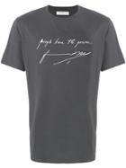 Department 5 Script Print T-shirt - Grey