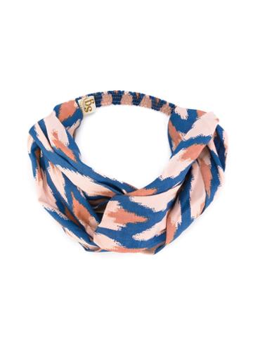 Soft Gallery - Wrap Hairband - Kids - Cotton - One Size, Blue