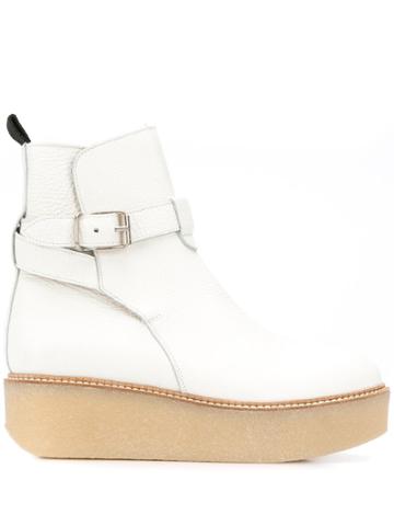 Flamingos Patsy Platform Boots - White
