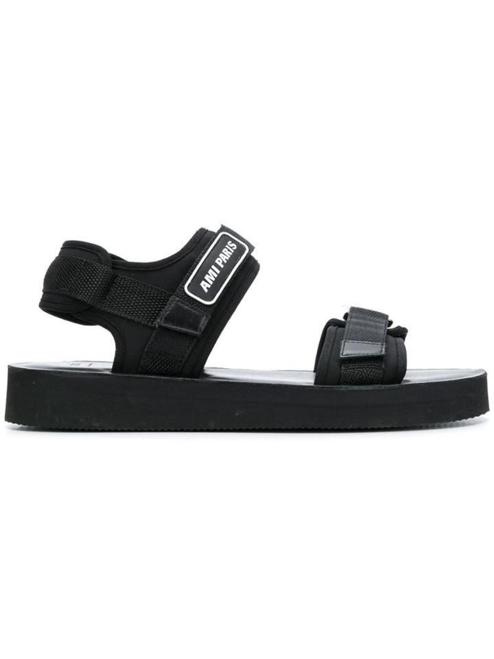 Ami Alexandre Mattiussi Neoprene Sandale - Black